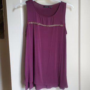 Apt 9 Sleeveless Cocktail Tops, Colors Plumb & Winter Green Size M 8-10